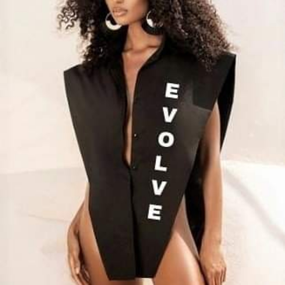 "Boss Lady" Asymmetric Blouse